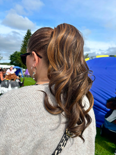 Mocha Mousse Highlighted – 2in1 Pony – Poninhäntäpidennys