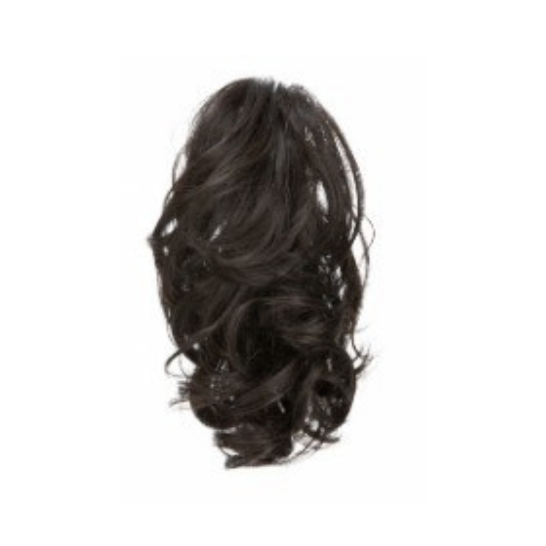 5Min Flecxi claw clip in hair extension black brown, easy hair style