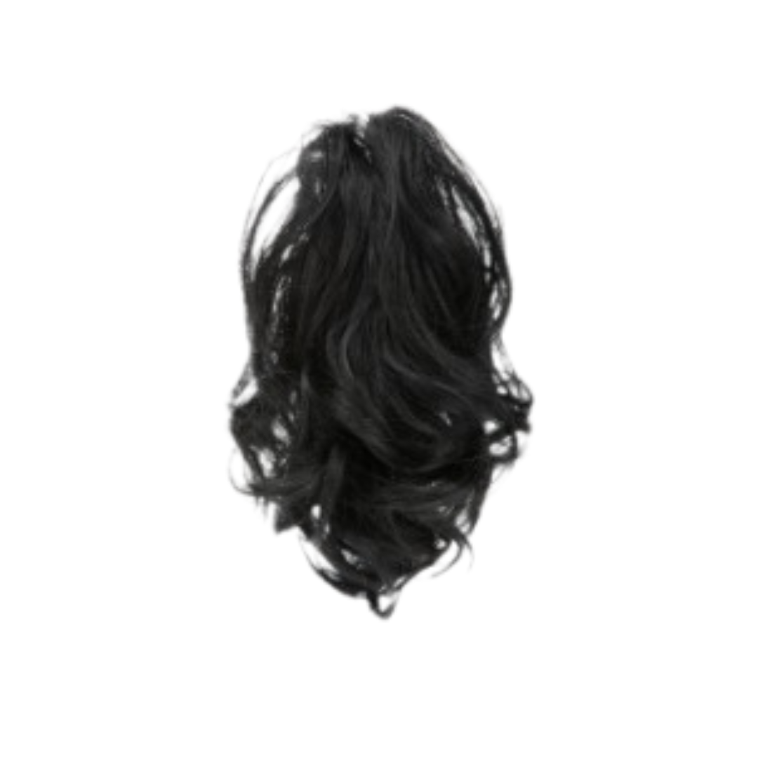 5Min Flecxi claw clip in hair extension pure black, easy hair style