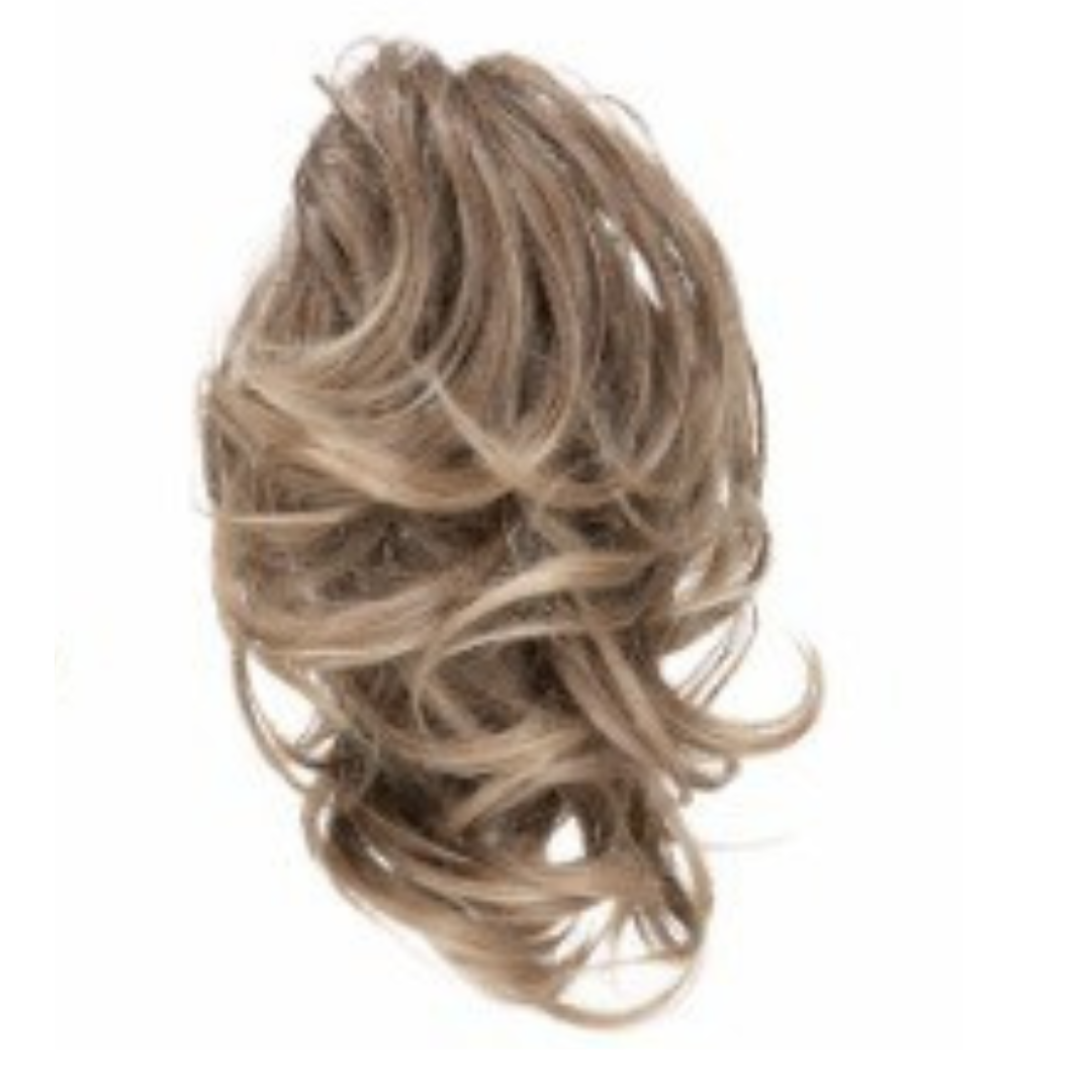5Min Flecxi claw clip in hair extension dark blonde with highlights, fast hair style