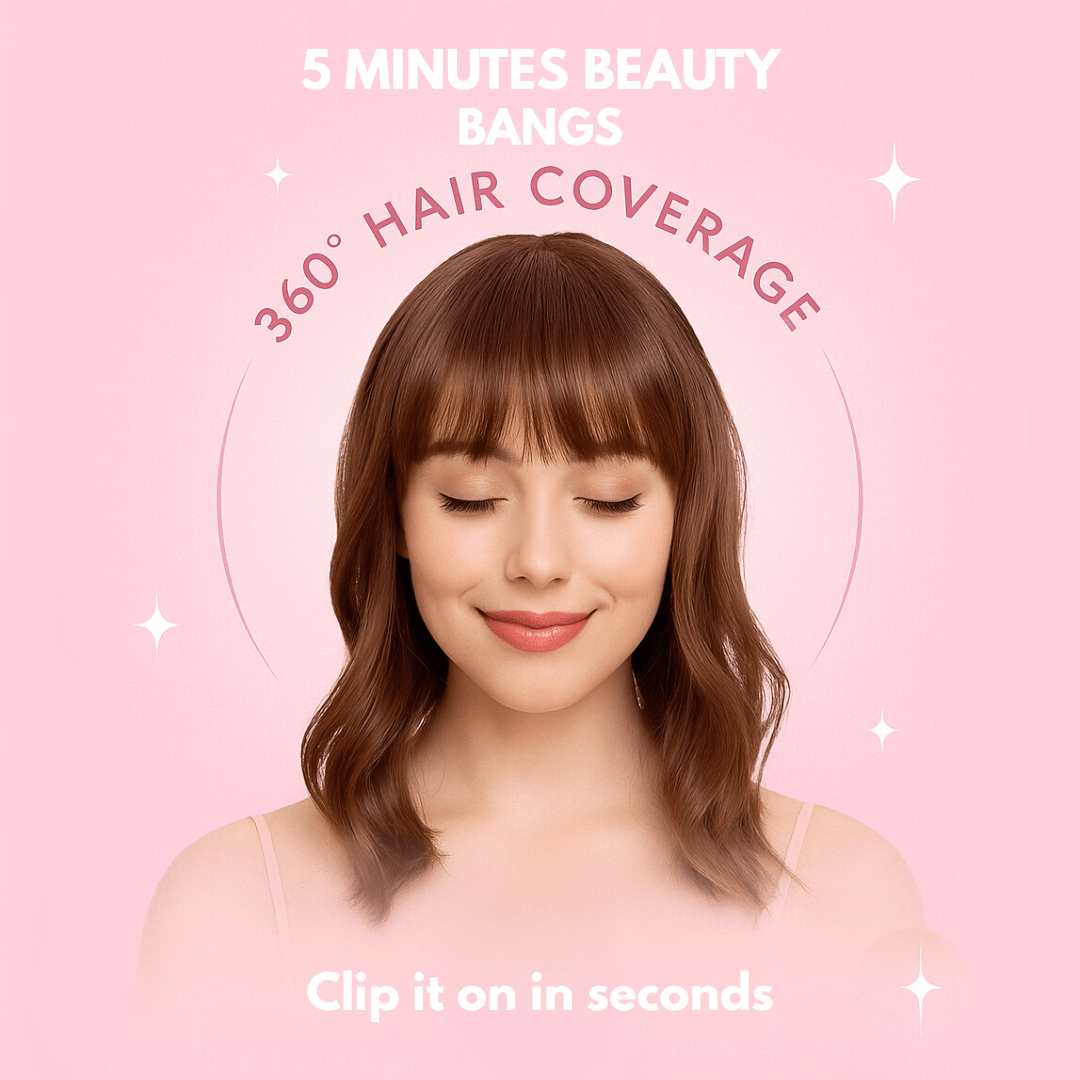 Clip - in Bangs - FIVE MINUTES BEAUTYHair extensions