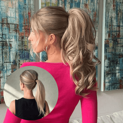 Natural Blonde – 2in1 Pony – Poninhäntäpidennys