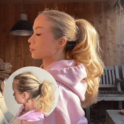 Caramel Blondie – 2in1 Pony – Poninhäntäpidennys